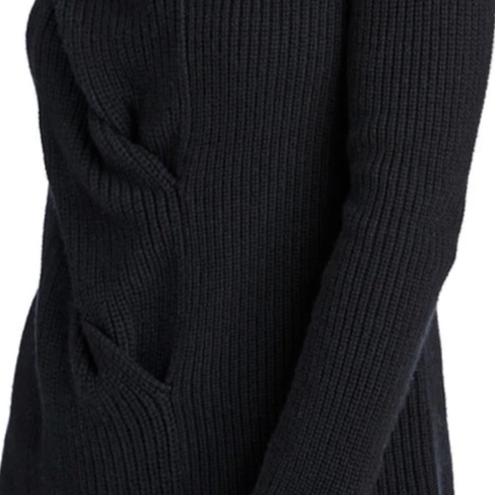 Vineyard Vines | Cable Front Jet Black Sweater - Picture 10 of 10